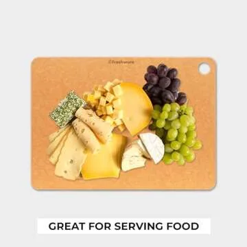 Freshware Eco-Friendly Wood Cutting Board - Dishwasher Safe