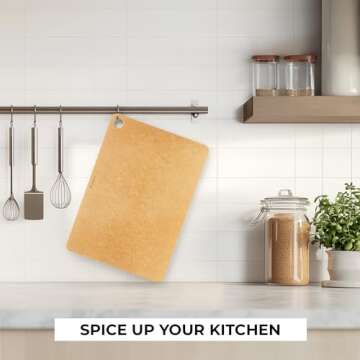 Freshware Eco-Friendly Wood Cutting Board - Dishwasher Safe