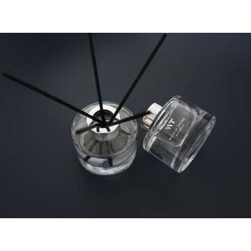 Flower Reed Diffuser Set Cashmere Vanilla Scent for Bathroom Accessories,Christmas Shelf Decor & Air...