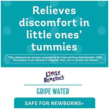 Little Remedies Gripe Water for Babies, Colic and Baby Gas Relief for Newborns, 4 Fl Oz, 3 Pack