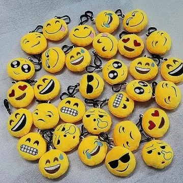 CRSUSUKJ Emoticon Plush Keychains for Every Occasion