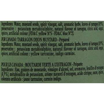 Edmond Fallot Dijon Mustard with Tarragon - 7 Ounce Gourmet