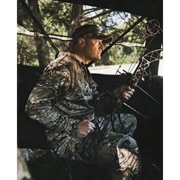 PRIMAL Treestands Wraith 270 Deluxe Blind - 270 Degree One-Way, See-Through Pop-Up Tent 3 Person, Pr...