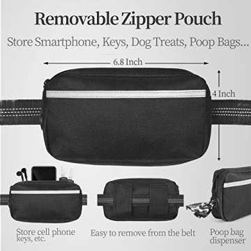 iYoShop Hands Free Dog Leash for Large Dogs with Pouch