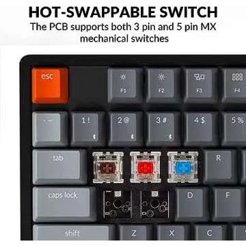 Buy Keychron K8 Wireless Mechanical Keyboard - TKL, RGB, Hot-swappable