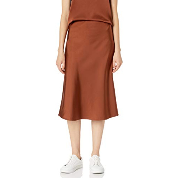 The Drop Women's Maya Silky Slip Skirt, Tortoise Shell, 4X, Plus Size