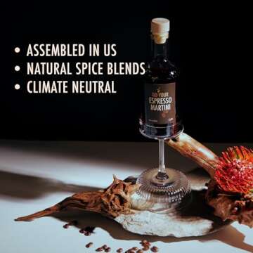 Espresso Martini Infusion Kit | Homemade Cocktails Kit | Espresso Martini Kit | Natural Cocktail Blends | Gift for Men & Women | Birthday Gifts for Him & Her
