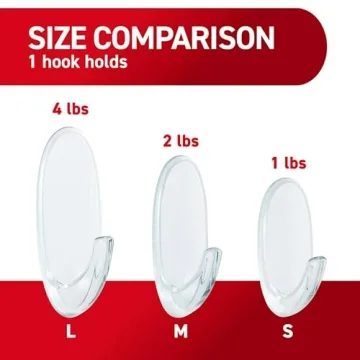Command Medium Clear Wall Hooks for Damage Free Hanging