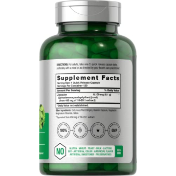 Horbäach Jiaogulan Capsules for Energy and Stamina