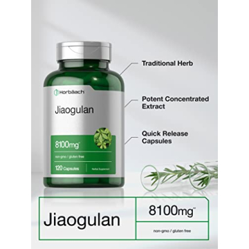 Horbäach Jiaogulan Capsules for Energy and Stamina