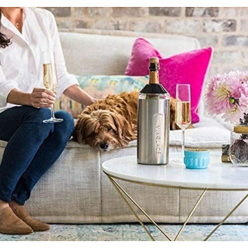 Portable Vinglacé Wine Chiller - Stainless Steel Insulator