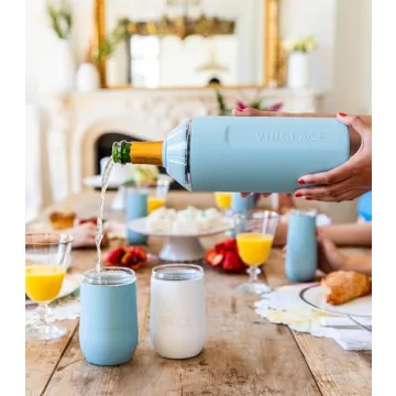 Portable Vinglacé Wine Chiller - Stainless Steel Insulator