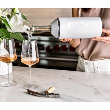 Portable Vinglacé Wine Chiller - Stainless Steel Insulator