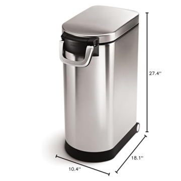 simplehuman 35 Liter Pet Food Storage Container for Pets