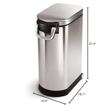 simplehuman 35 Liter Pet Food Storage Container for Pets