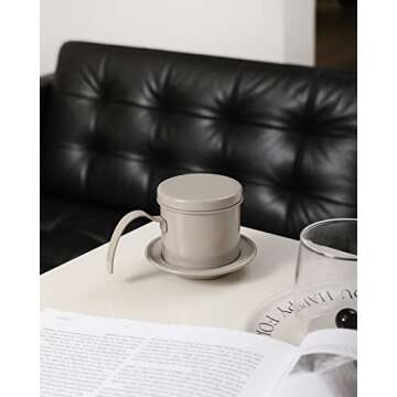 Vietnamese Coffee Filter Set Pour Over Vietnamese Coffee Dripper Stainless Steel Traditional Drip Coffee Reusable Filter Cup