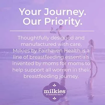 Fairhaven Health Milkies Breast Milk Storage Bags, 50 Count, Presterilized and BPA Free, No Leak and No Break, Easy to use, Freeze up to 6 Ounces