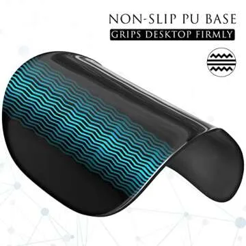 MROCO Ergonomic Mouse Pad with Gel Wrist Rest, Comfortable Mousepad with Smooth Wrist Support Surface and Non-Slip PU Base for Pain Relief, Computer, Laptop, Office & Home, 9.4 x 8.1 in, Black Color