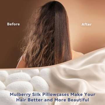 Luxurious 100% Mulberry Silk Pillowcases – Skin and Hair Friendly