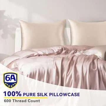 Luxurious 100% Mulberry Silk Pillowcases – Skin and Hair Friendly