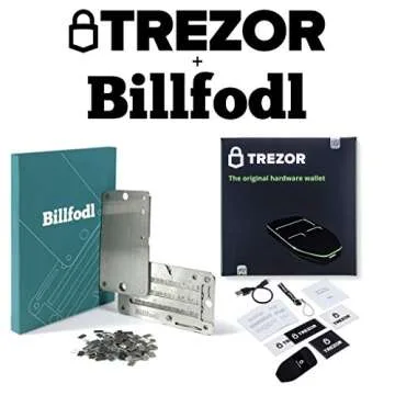 Trezor One + Billfodl Steel Wallet for Cryptocurrency Security