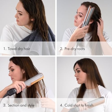 Dyson Special edition Airstrait™ straightener in Strawberry bronze and blush pink