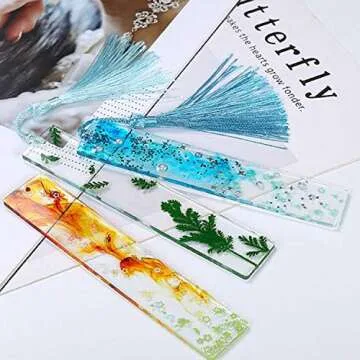 DIY Silicone Bookmark Molds Set for Creative Crafts