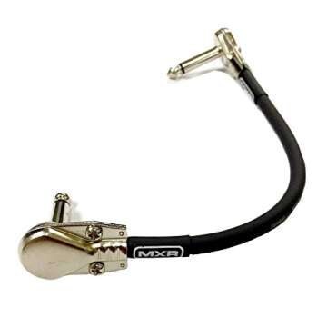 Dunlop MXR 6 Inch Right Angle Pancake Guitar Patch Cables for Effects Pedals, 6 Pack