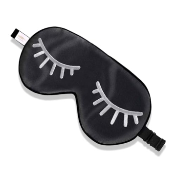 ZIMASILK 100% Natural Silk Sleep Mask Blindfold, Adjustable Super-Smooth Soft Eye Mask for Sleep wit...