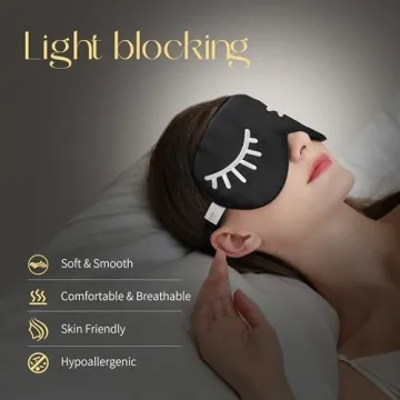 ZIMASILK 100% Natural Silk Sleep Mask for Quality Sleep