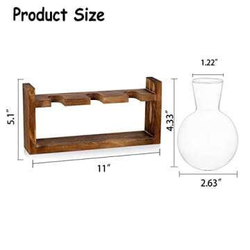 Elegant Kingbuy Plant Propagation Station with Bulb Vases