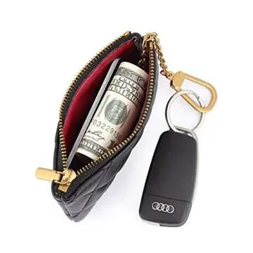 Mossruta Premium Leather Mini Key Pouch - Stylish & Functional