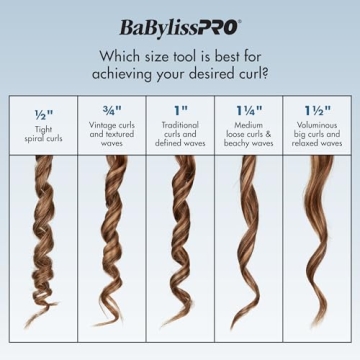 BaBylissPRO Nano Titanium Spring Curling Iron, 3/4" Professional Spring Hair Curler for Long Lasting Curls & All Hair Types
