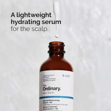 The Ordinary Hair Care Natural Moisturizing Factors + HA, Lightweight Hydrating Scalp Serum with Hya...