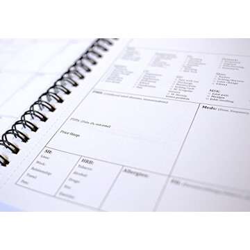 Progress & H&P + 4 Day SOAP Notebook - Progress Note + Medical History and Physical notebook, 50 templates with perforations