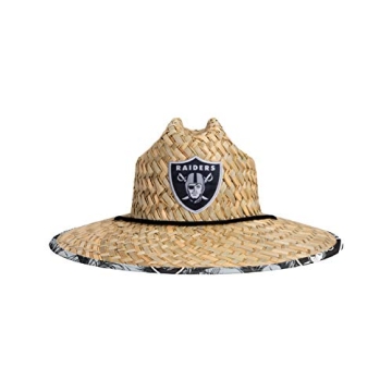 Stylish FOCO NFL Team Logo Floral Straw Hat for All Fans