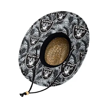 Stylish FOCO NFL Team Logo Floral Straw Hat for All Fans