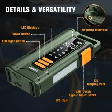 Powerful Jump Starter and Air Compressor for Every Driver