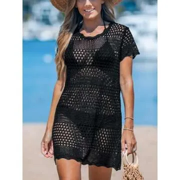 CUPSHE Womens Summer Crochet Bathing Suit Cover Up
