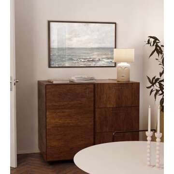 HAUS AND HUES Coastal Wall Art - Vintage Frame Prints and Oil Paintings Collection for Timeless Wall...