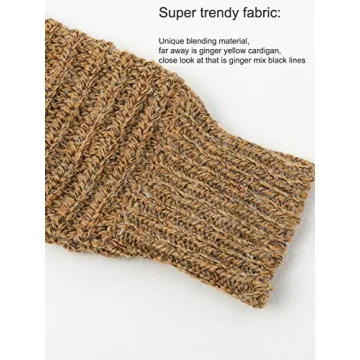 Simplee Women's Cozy Open Front Cardigan with Pockets