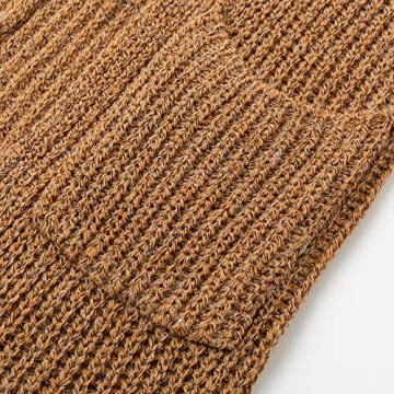 Simplee Women's Cozy Open Front Cardigan with Pockets