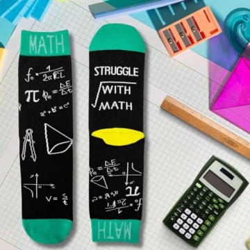 IRISGOD Funny Nerd Socks for Math Lovers | Gift Idea