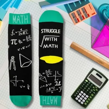 IRISGOD Funny Nerd Socks for Math Lovers | Gift Idea