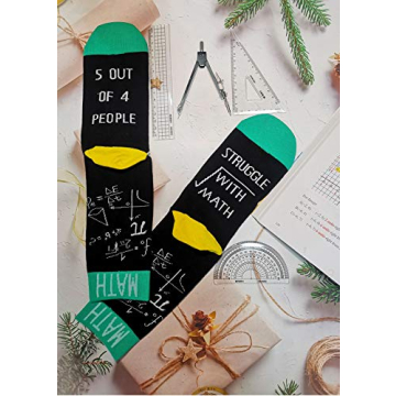 IRISGOD Funny Nerd Socks for Math Lovers | Gift Idea
