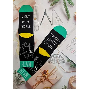 IRISGOD Funny Nerd Socks for Math Lovers | Gift Idea