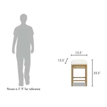 Buy Jennifer Taylor Home Lucia Backless Counter Stool