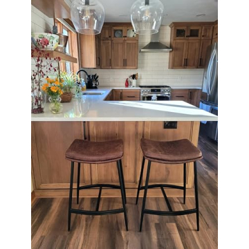 Nathan James Arlo Modern Backless Bar Stool Set