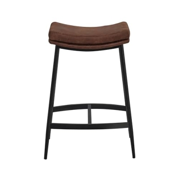 Nathan James Arlo Modern Backless Bar Stool Set
