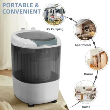Elevon Mini Spin Dryer Portable Washing Machine for Easy Laundry